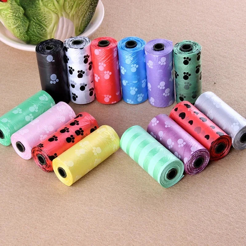 10/40Roll Dog Poop Bag Outdoor Cleaning Poop Bag Outdoor Clean Pets Supplies for Dog 15Bags/Roll Refill Garbage Bag Pet Supplies CB DROPSHIPPING
