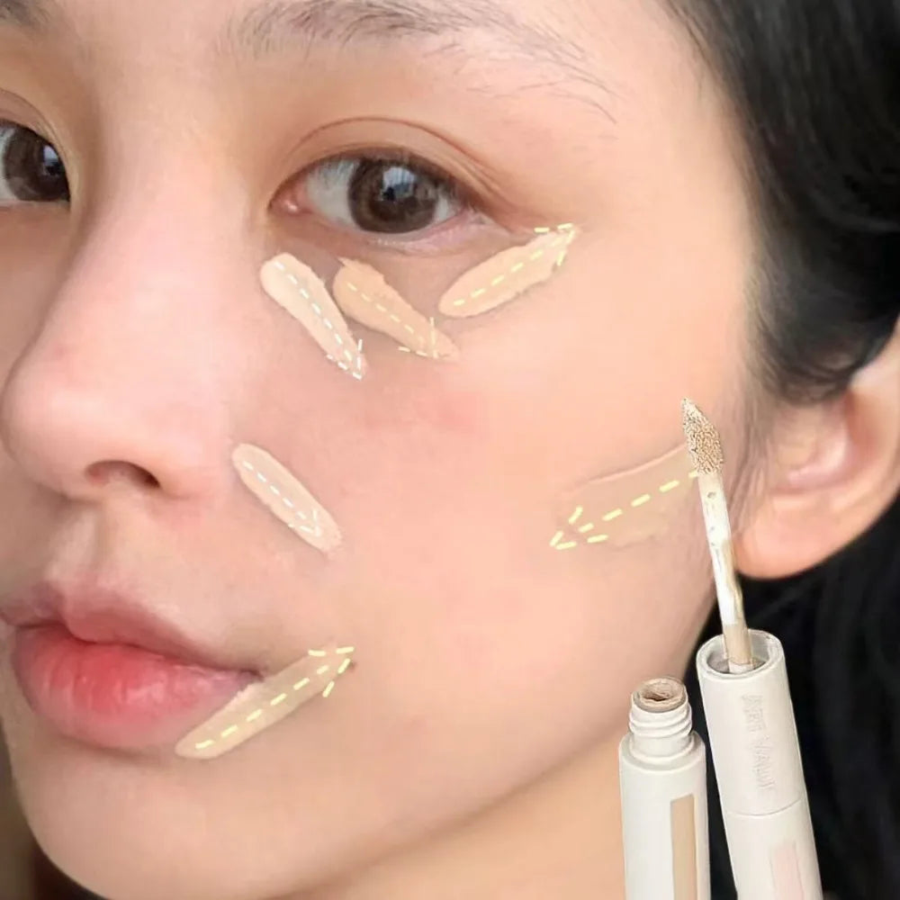 Dual End Concealer Stick Pink Liquid Brightening Contour Pen Correcting Penfor Under Eye & Face Sculpting Full Coverage Makeup CB DROPSHIPPING