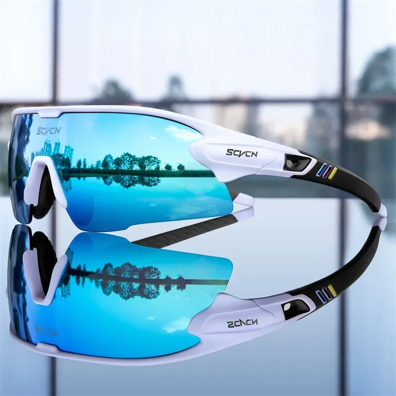 SCVCN UV400 Cycling glasses MTB Road Bike Riding Eyewear Outdoor Sport Sunglasses Running Driving Goggles Men Women camping golf CB DROPSHIPPING
