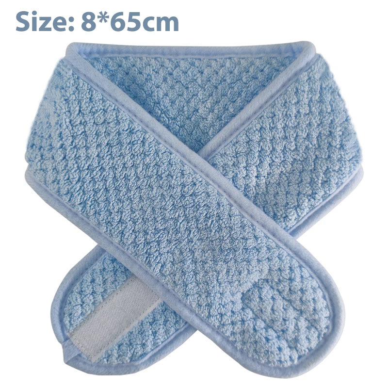 Adjustable Makeup Headband Soft Fleece Face Wash Towel Bath Spa Facial Hairband Skincare Beauty Head Wrap Accessory CB DROPSHIPPING