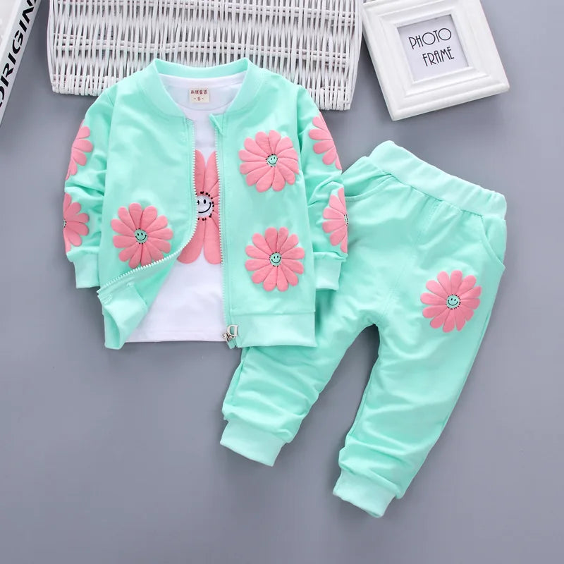 Fashion Autumn Children Suits Baby Boys Girls Clothes stamp Cotton T-Shirt Pants 2Pcs/sets Spring Toddler Clothing Sport Suits CB DROPSHIPPING