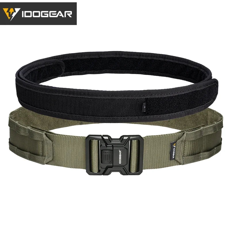 IDOGEAR Tactical 2" Belt Quick Release MOLLE Belt With Inner Outer Adjustable For Men Outdoor Sport Airsoft 3444 CB DROPSHIPPING