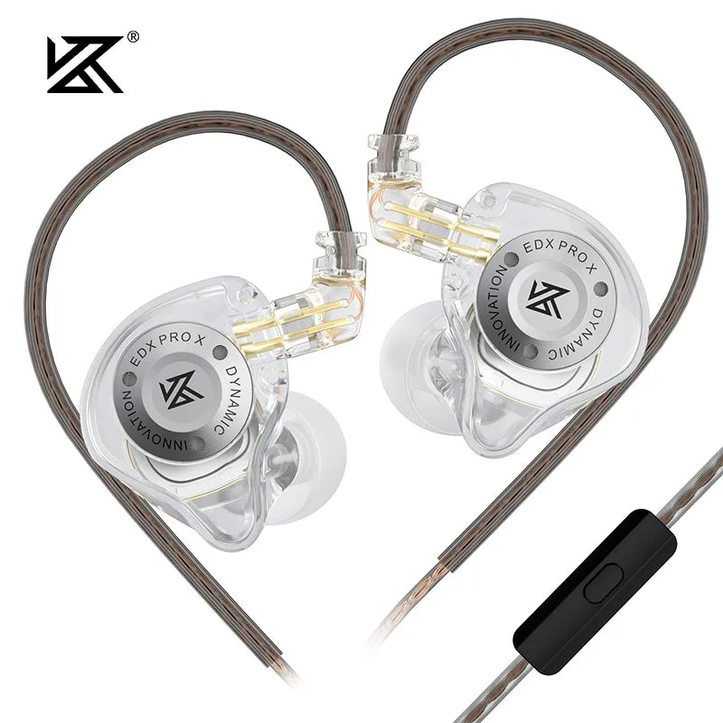 KZ EDX PRO X Dynamic Drive Earphone HIFI Bass Earbud Gaming Sport Music Noise Cancelling Headset Detachable Cable