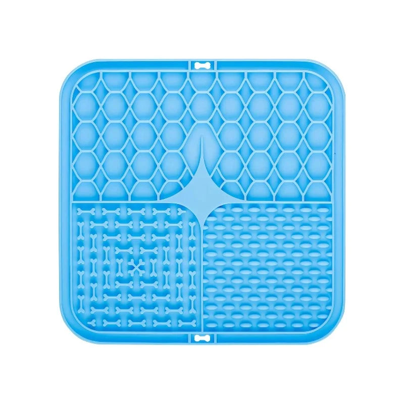 Pet Lick Silicone Mat Dogs Pet Slow Food Plate for Dog Bathing Distraction Silicone Dog Sucker Food Training Dog Feeder Supplies CB DROPSHIPPING