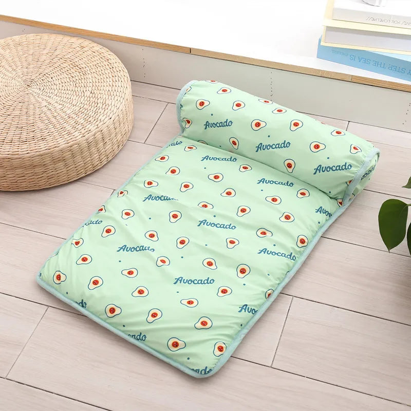 Summer Pet Cooling Mat Breathable Dog Ice Pad Washable Cold Bed Soft Sofa Mat for Small Medium Large Dogs Cats
