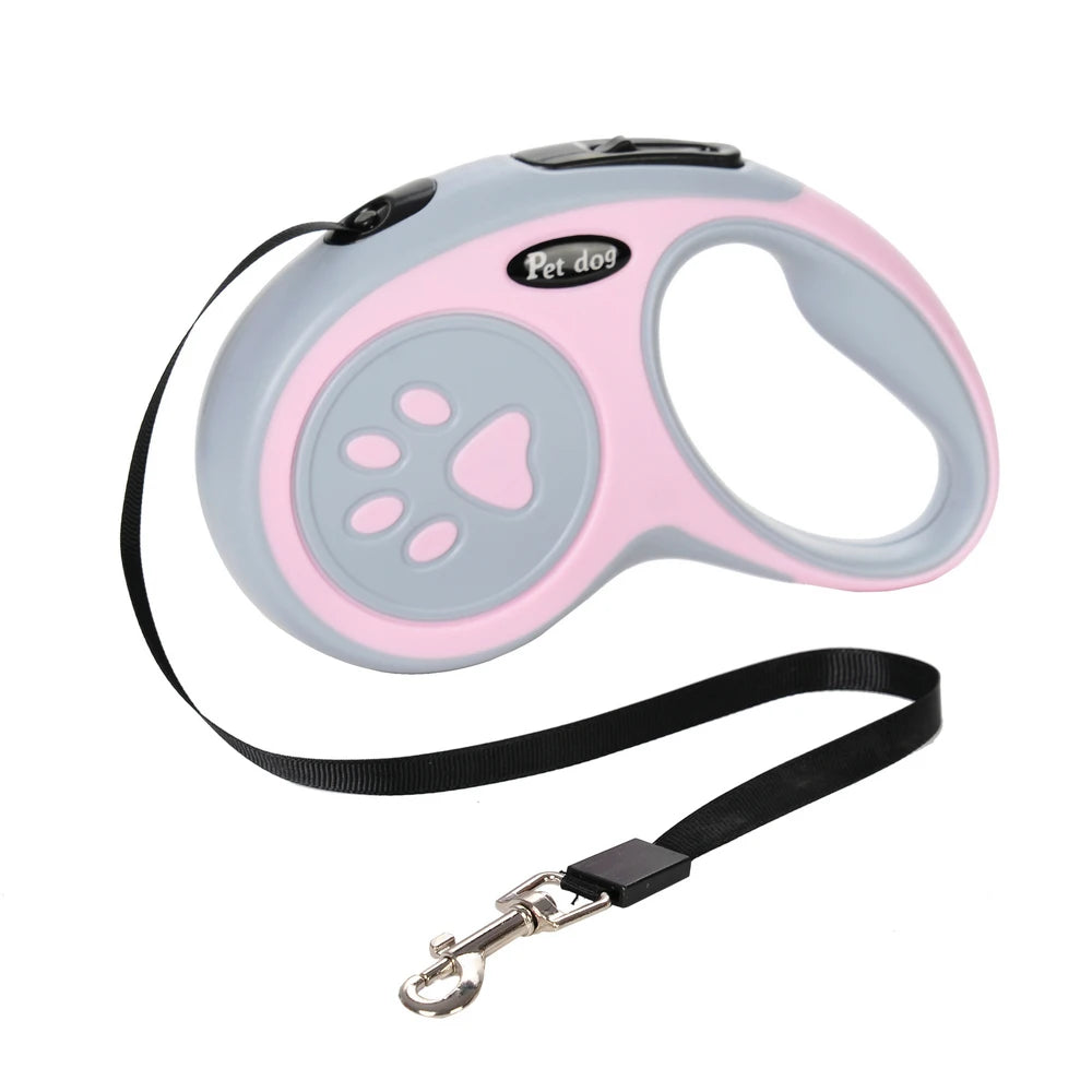Retractable Dog Leash 3M/5M Pet Walking Lead One-Button Lock Non-Slip Handle for Small Dogs Cats Training Hiking Puppy Supplies CB DROPSHIPPING