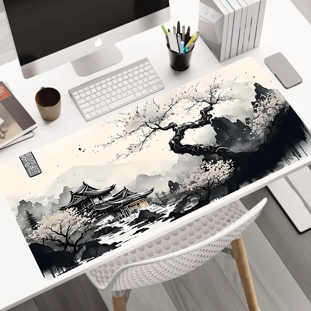 Mouse Pad Sakura Landscape Desk Accessories Mat Gamer Rug Xxl Keyboard Pad 1000X500x3MM Desk Mat Office Carpet Gaming Mouse Mats CB DROPSHIPPING