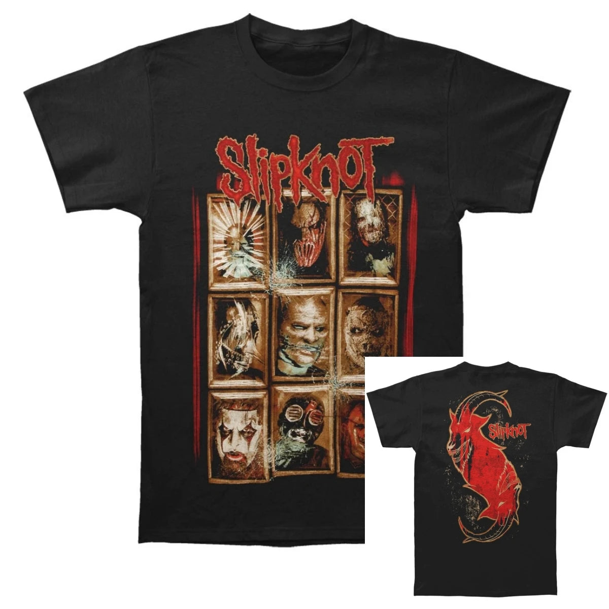 Photo SLIPKNOT Gothic Style Band T-Shirt Cotton Graphic Tee Men Women Summer Streetwear Top
