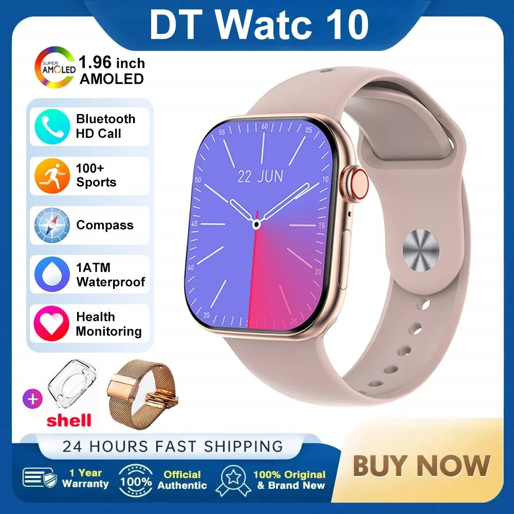 New DT Watch 10 Smartwatch 16GB Large Memory NFC 3D Stereo Vision Compass Muiti-Sport Mode Waterproof Bluetooth call Smartwatch CB DROPSHIPPING