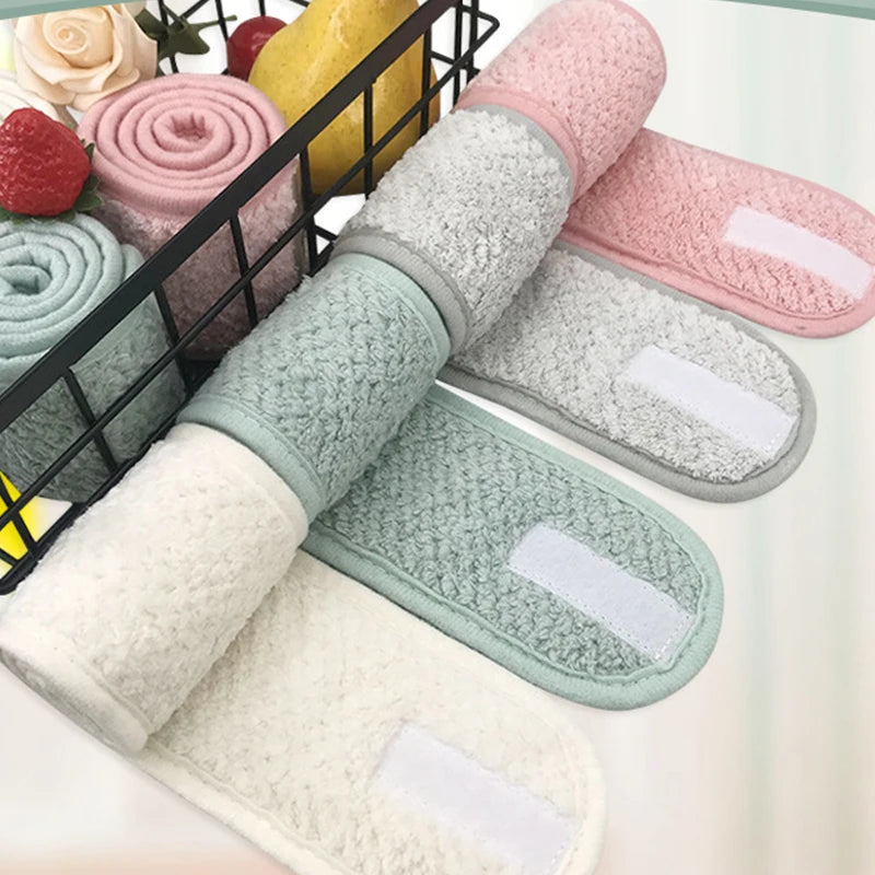 Adjustable Makeup Headband Soft Fleece Face Wash Towel Bath Spa Facial Hairband Skincare Beauty Head Wrap Accessory CB DROPSHIPPING