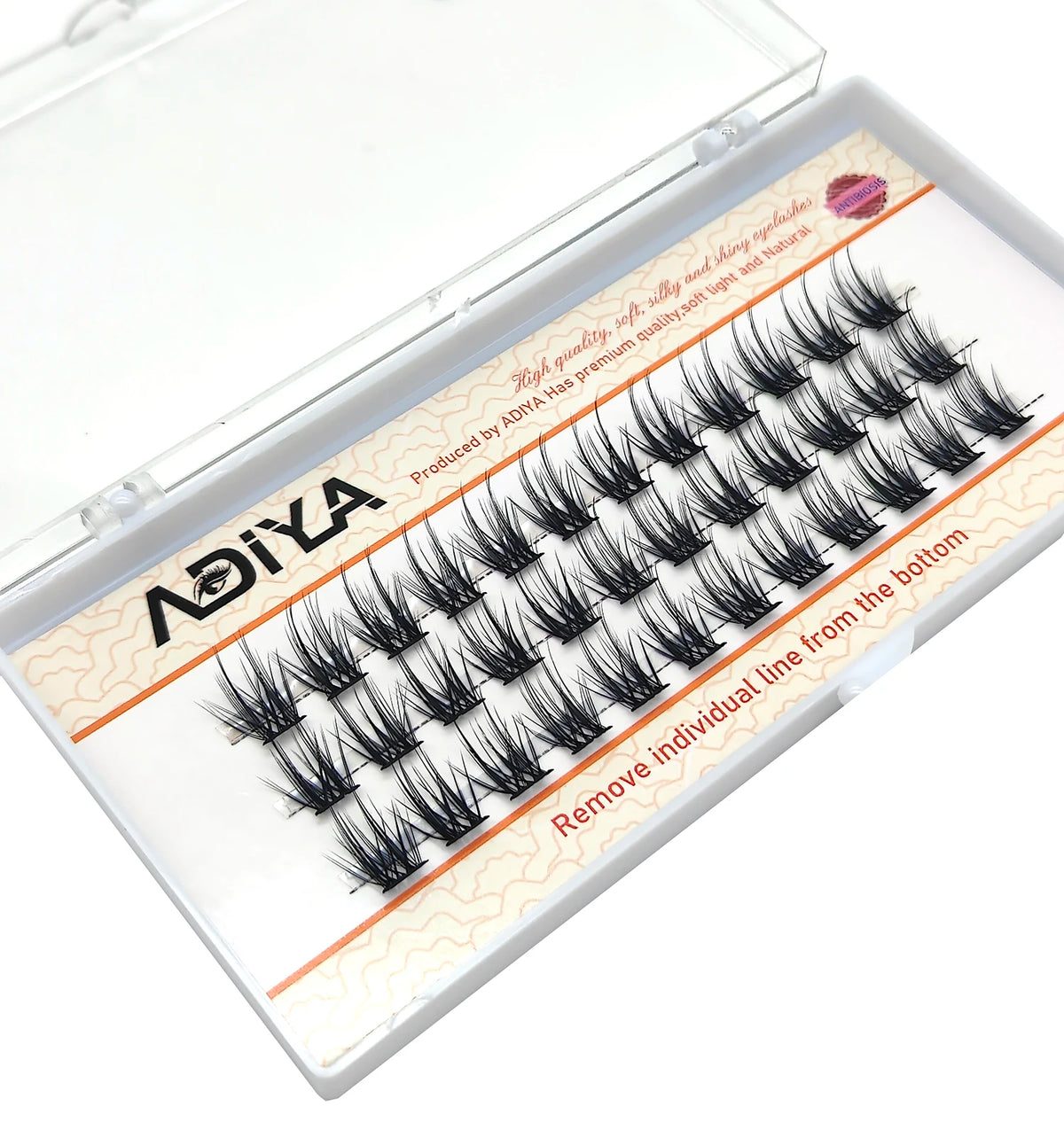 36Pcs C/D/dd 10-15mm DIY Eyelash Extension Segmented Cluster Easy Makeup Big Eye Secret Super Natural Lash Glitter Premade Lash CB DROPSHIPPING