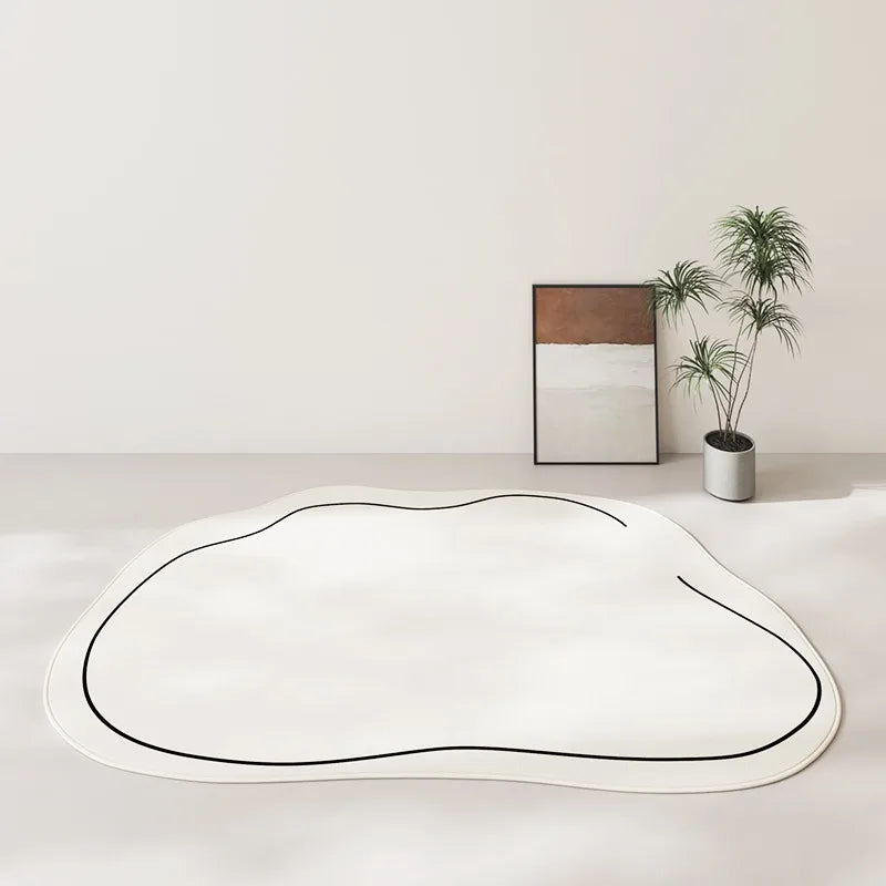 Living Room Carpet Solid Color Soft Non-slip Bedroom Rug Furry Bedside Large Area Floor Mat Home Decoration Carpets Alfombras