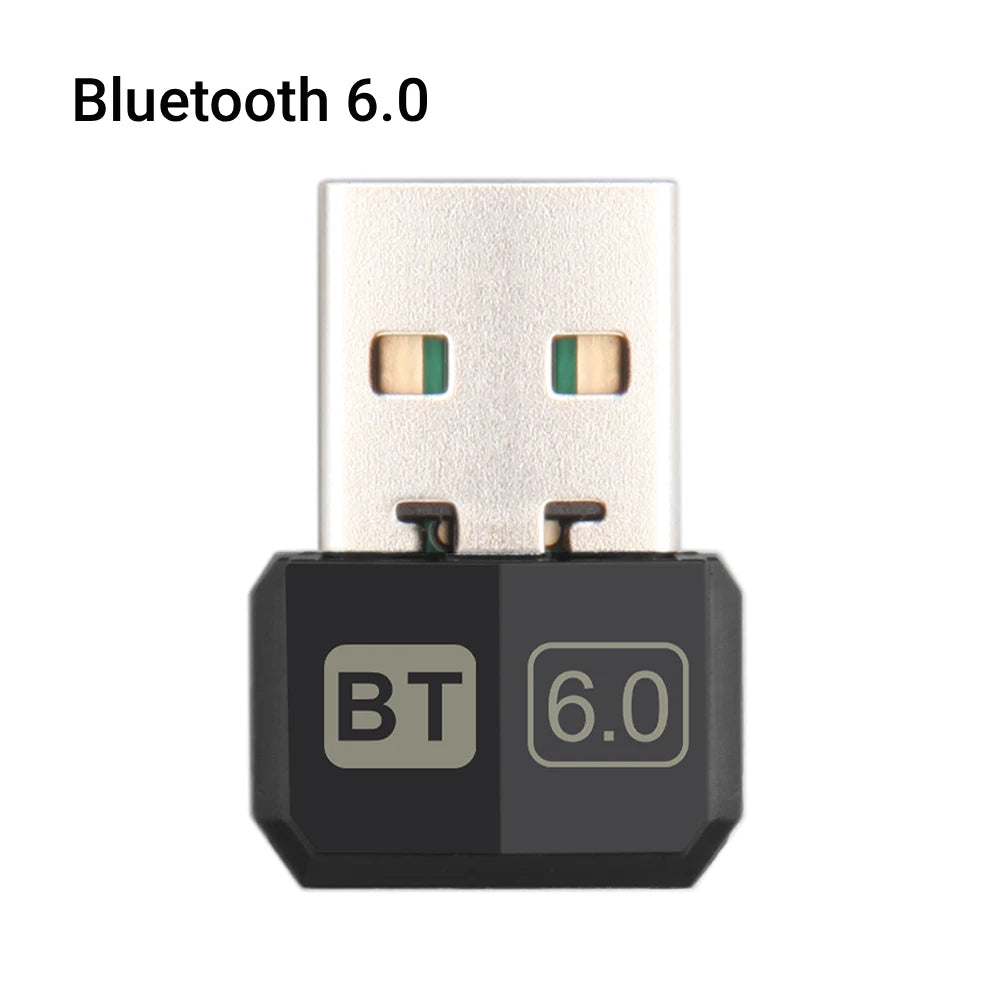 KEBIDUMEI USB Bluetooth 6.0 Adapter Bluetooth 5.4 Dongle for PC Win 11/10/8.1 Bluetooth Receiver&Transmitter for Keyboard/Mouse CB DROPSHIPPING