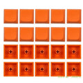 20 Pieces PBT Not Engraving Blank Keycap XDA Height 1U Dyeing Sublimation for Key Caps for Cherry Mx Switches