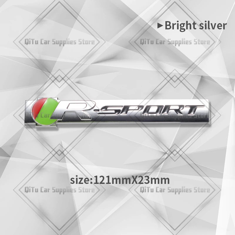 Zinc Alloy S R Sport Badge Car Body Trunk Emblem 3D Grille Sticker For F-Type F-Pace S-Type XFR XE XF XJ XK XJR XFR XEL XJS XJ6 CB DROPSHIPPING
