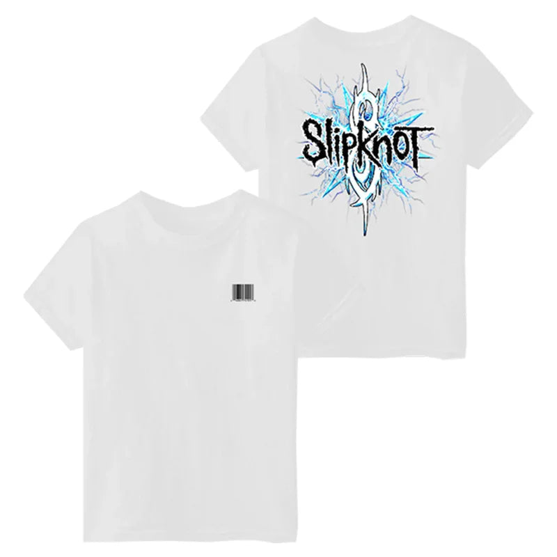 Devil's Face Slipknot Band T-Shirt 100% Cotton Graphic Tee Men Women Summer Streetwear Top