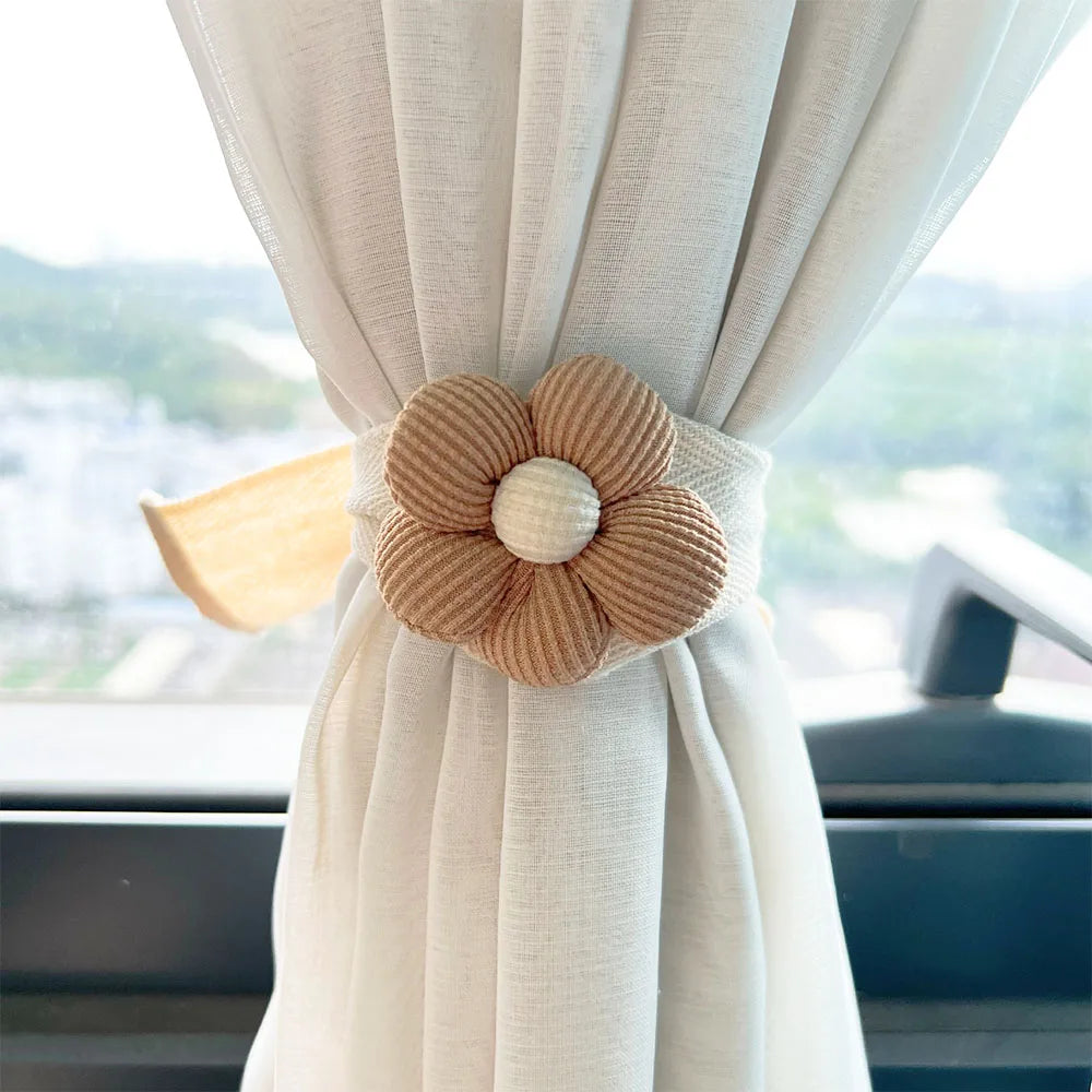 Flower Bear Curtain Tieback Window Curtain Buckle Clip Creative Kids Room Living Room Hanging Holder Accessories Home Decoration
