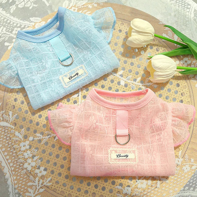 XS-XXL Thin Dog Cooling Vest Breathable Clothes Puppy Pet Costume for Small Dogs Cute Fruit Print  Puppy Cheap T-shirt