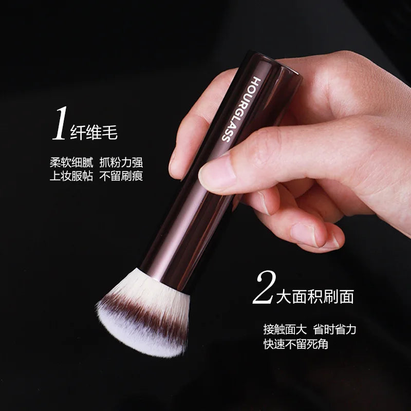 1pc Hourglass Finish Foundation Makeup brushes Vanish Foundation Make up brush metal handle Concealer Bronzer high end with box CB DROPSHIPPING