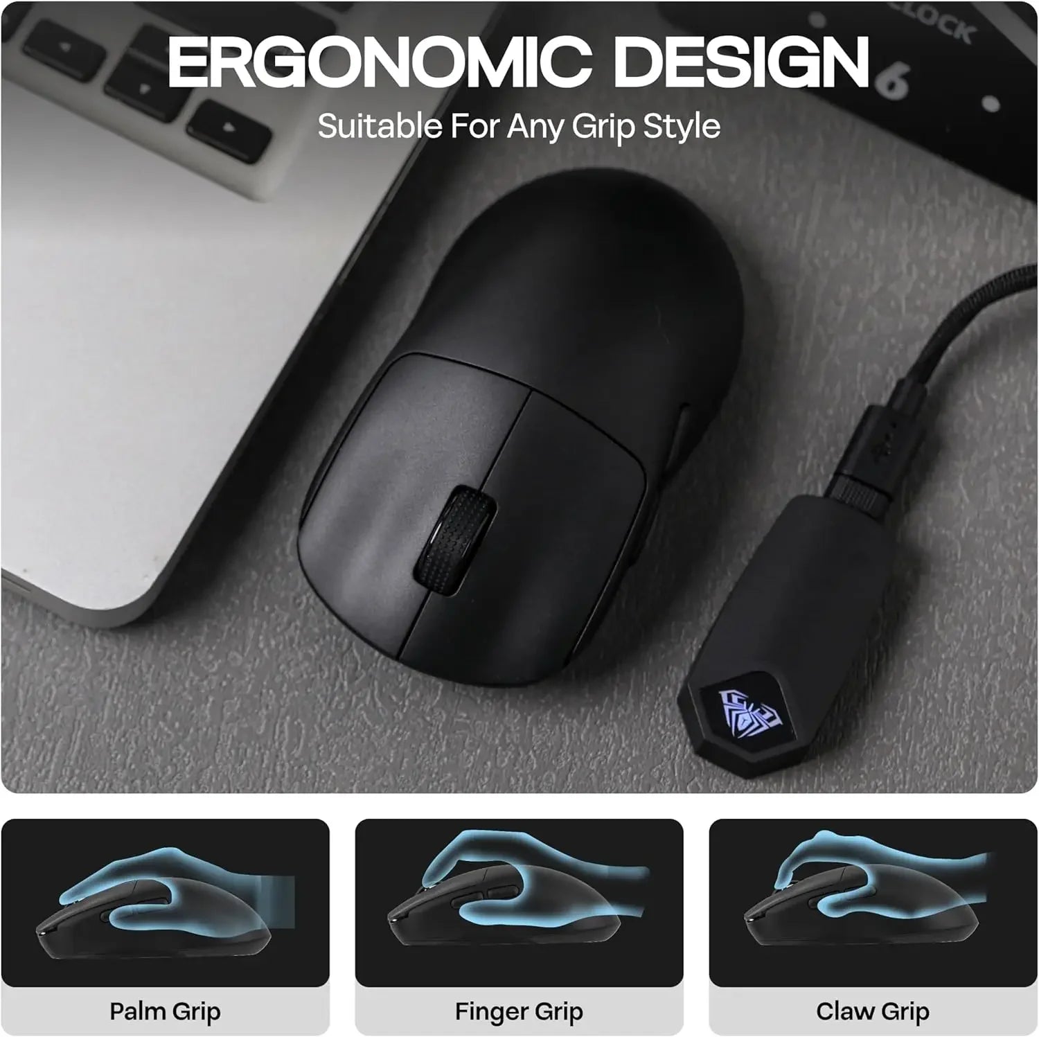 AULA SC800 Gaming Mouse USB-C Wired/2.4G 37g Lightweight 8K Paw3395 Sensor Customized Mice PC E-Sports Gamer Accessories Gifts CB DROPSHIPPING