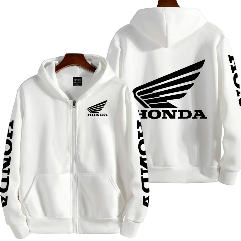 Honda Motorcycle Racing Team Competition Men's Outdoor Sports Zipper Hoodie Fashion 2025 New Sport Women's Jacket Coat CB DROPSHIPPING