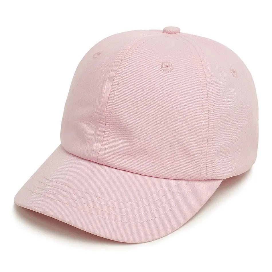 Kids Baseball Cap Low Profile Sun Hat for Boys and Girls Soft Cotton Pink Black White Gray for Baby Children CB DROPSHIPPING