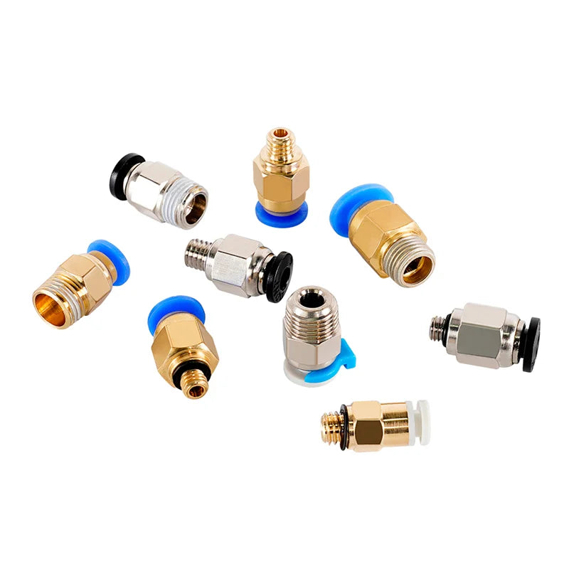 10Pcs PC4-M6 PC4-M10 PC6-01 Pneumatic Fitting PC4-M10 for Creality Ender 3/3 Pro/3 V2 Ender 5/5Pro/5 Plus CR-10 3D Printer Parts CB DROPSHIPPING