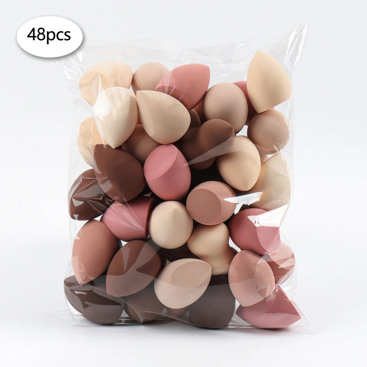 3/8/12/16/24/32/48Pcs Milk Coffee Makeup Sponge, Suitable for Applying and Setting Makeup, Suitable for All Skin Types CB DROPSHIPPING
