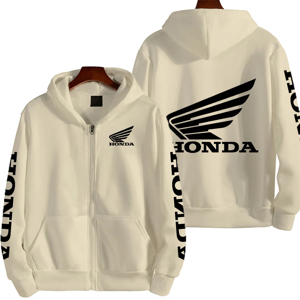 Honda Motorcycle Racing Team Competition Men's Outdoor Sports Zipper Hoodie Fashion 2025 New Sport Women's Jacket Coat CB DROPSHIPPING