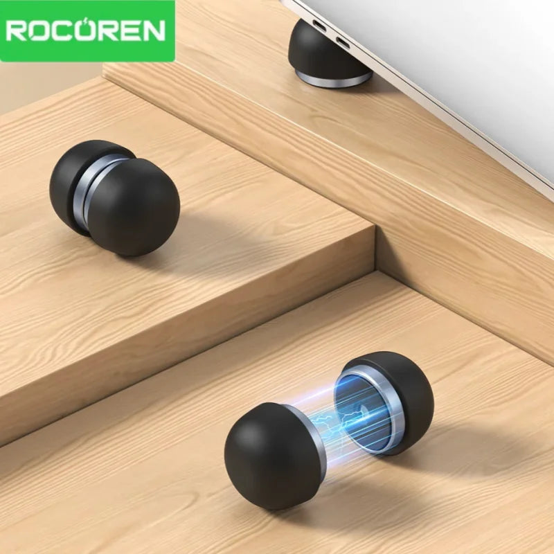 Rocoren Laptop Stand Notebook Accessories Laptop Mushroom Holder Magnetic Mini Cooler Stand for Macbook Pro Air Support Bracket CB DROPSHIPPING