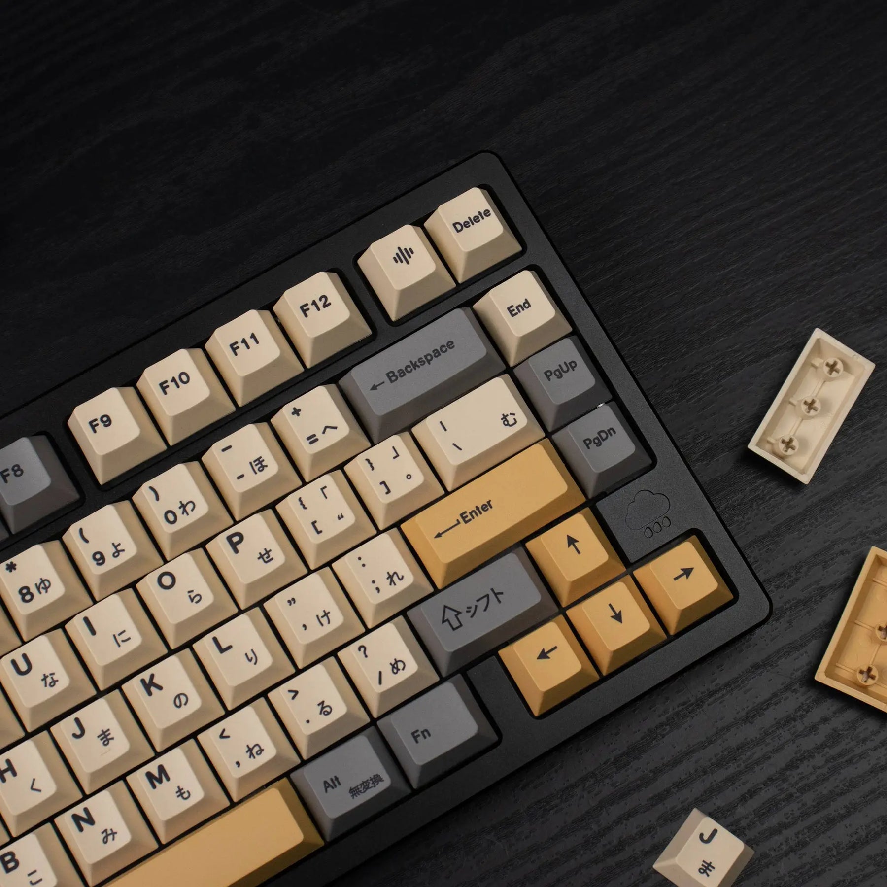 144 keys Desert keycaps Dye Sublimation Cherry PBT keycaps For 61/64/87/96/MX Mechanical Keyboard CB DROPSHIPPING