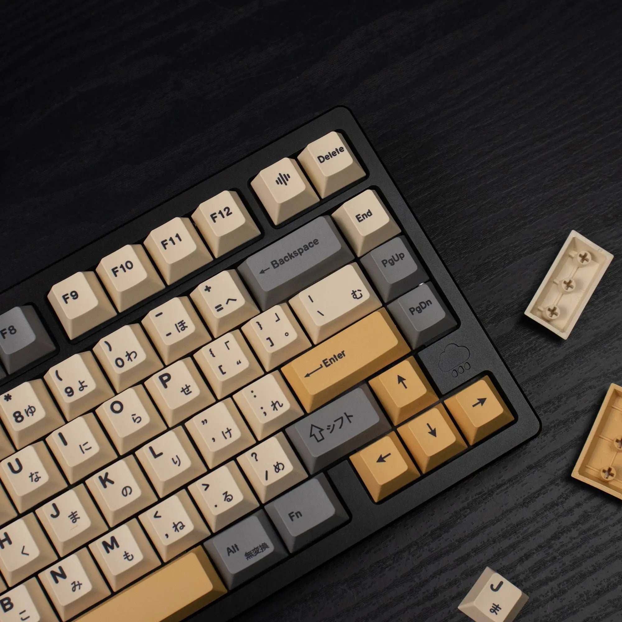 144 keys Desert keycaps Dye Sublimation Cherry PBT keycaps For 61/64/87/96/MX Mechanical Keyboard