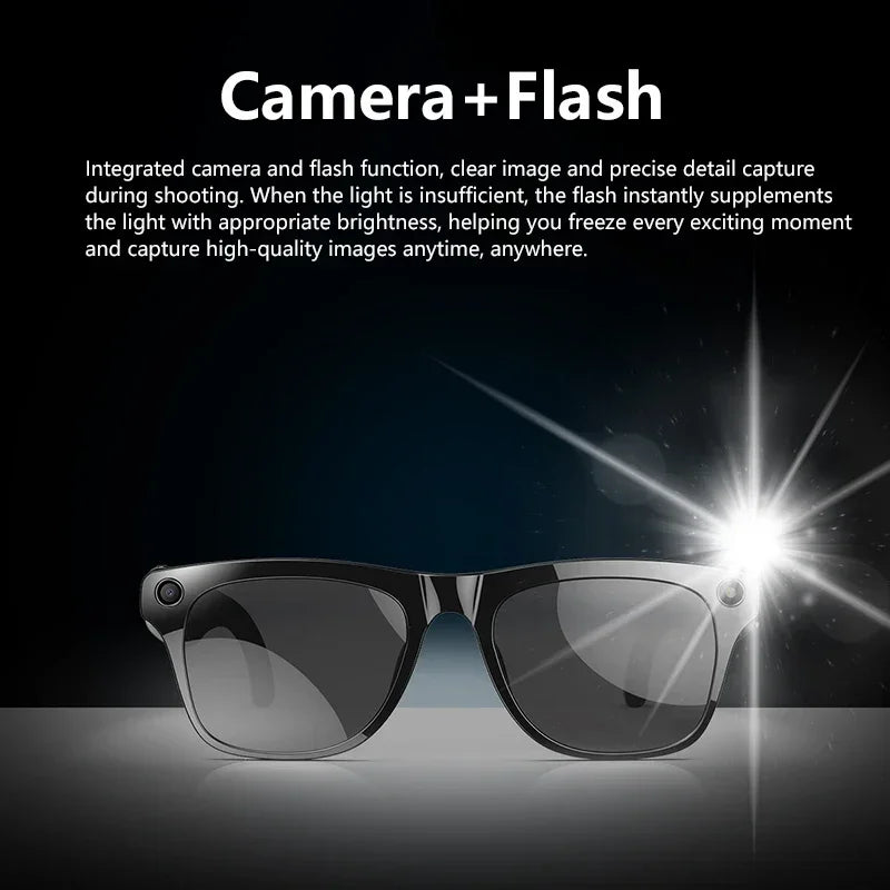 Lenovo AI Smart Glasses With 8K 1200mp Camera Chat Gpt Touch Sport Sunglasses Music Player Bluetooth Calling Voice Assistant CB DROPSHIPPING