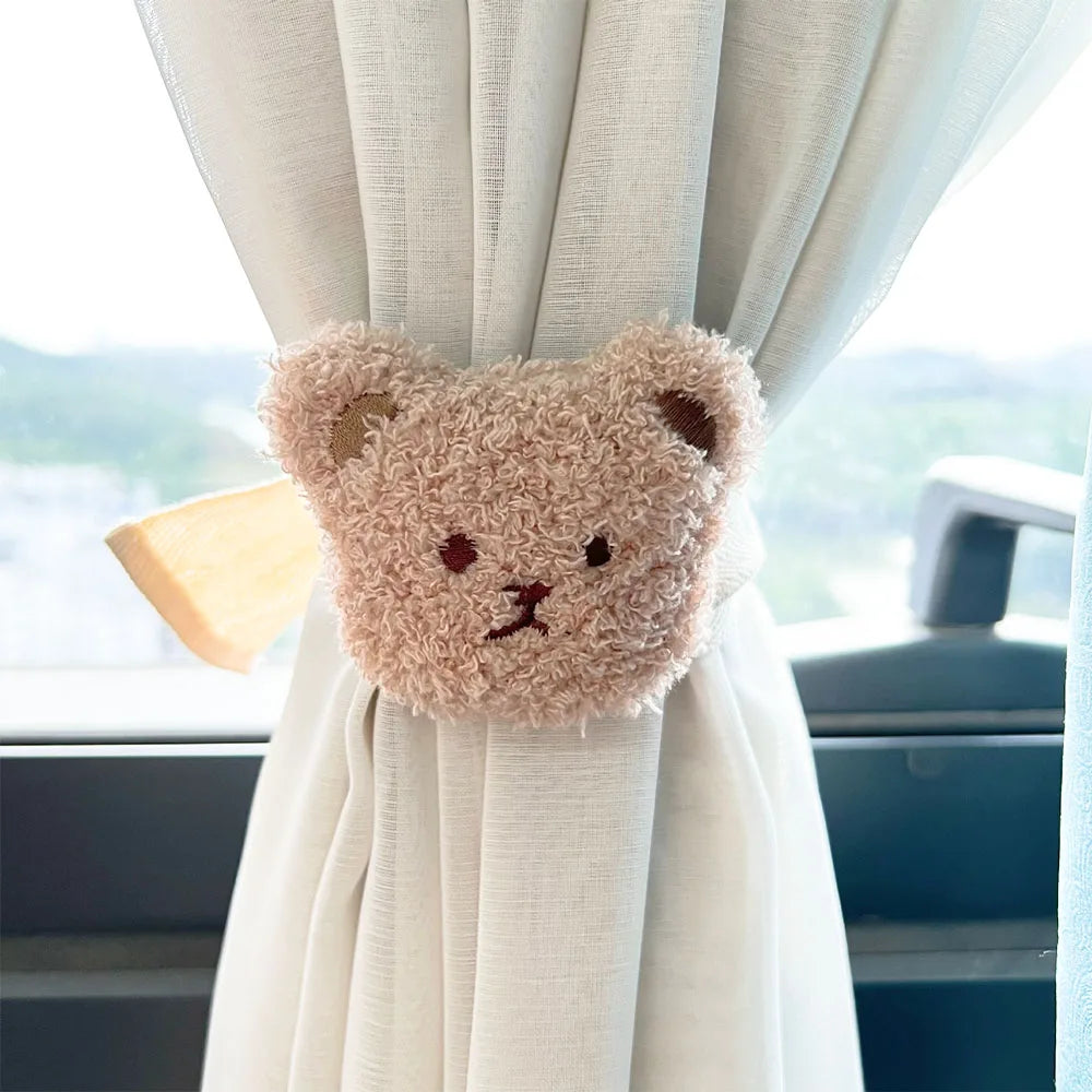 Flower Bear Curtain Tieback Window Curtain Buckle Clip Creative Kids Room Living Room Hanging Holder Accessories Home Decoration