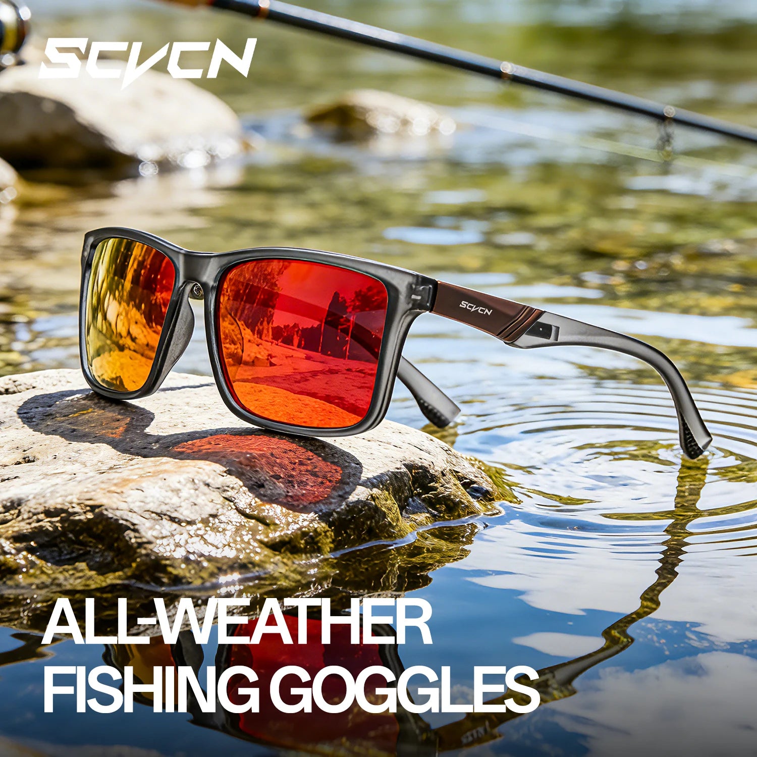 SCVCN Fishing Polarized Sunglasses Outdoor Sport Photochromic Glasses Men Outdoor Cycling Bike UV400 Protective Hiking Goggles CB DROPSHIPPING