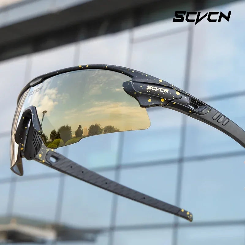 SCVCN UV400 Cycling glasses MTB Road Bike Riding Eyewear Outdoor Sport Sunglasses Running Driving Goggles Men Women camping golf CB DROPSHIPPING
