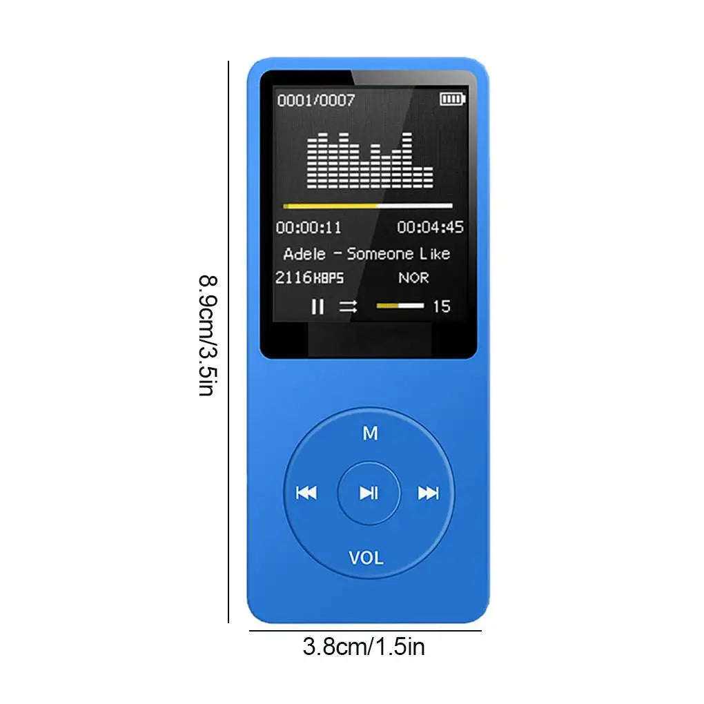 Portable MP3 Player Rechargeable Record Noise Conduction Media Lossless Pocket Sport Music Play with Micrphone Walkman Machine