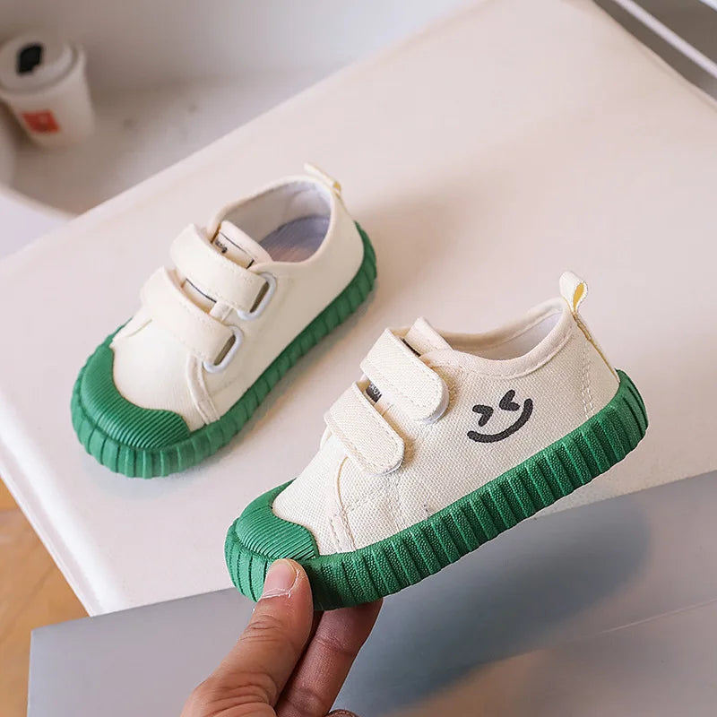 Children Canvas Shoe Candy Color Korean Style Kids Casual Shoes Toddler Girl Boy Breathable Soft Sole Board Shoes Tenis Infantil CB DROPSHIPPING