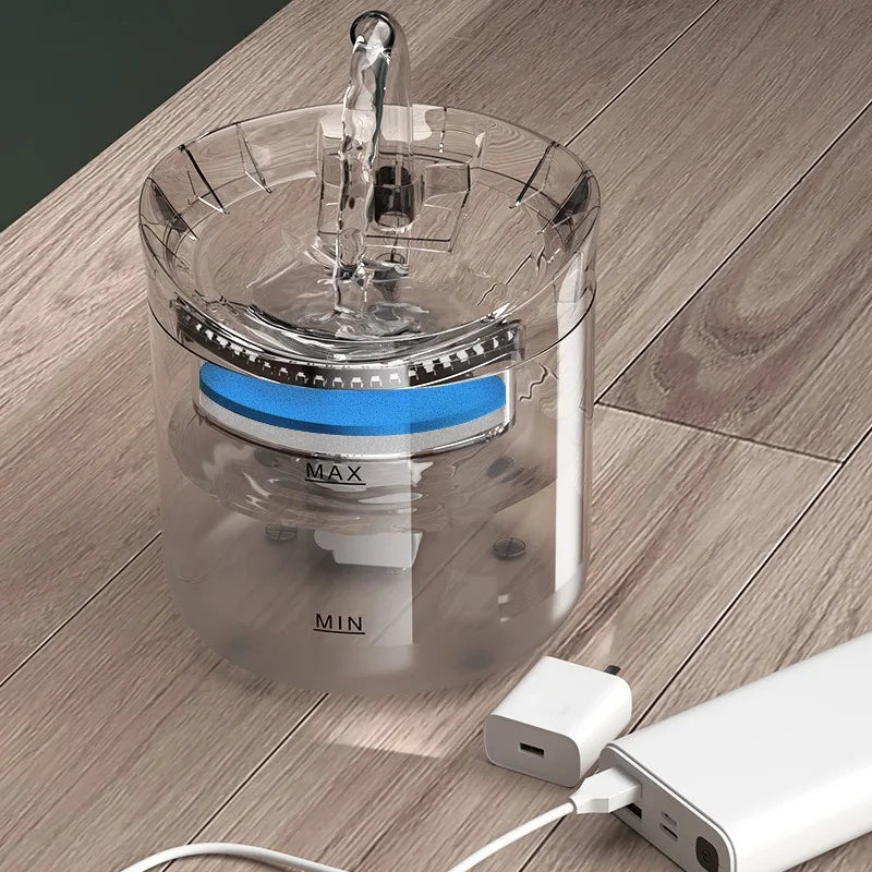 Auto Smart Cat Water Fountain Quiet Tilted Design Energy Efficient Pet Drinker for Fresh Water Circulation CB DROPSHIPPING