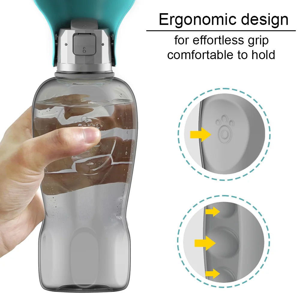 800ml Pet Water Bottle Portable Big Dogs Drinking Bowl High Capacity Leakproof Dog Water dispenser Outdoor Cat Labrador Supplies CB DROPSHIPPING