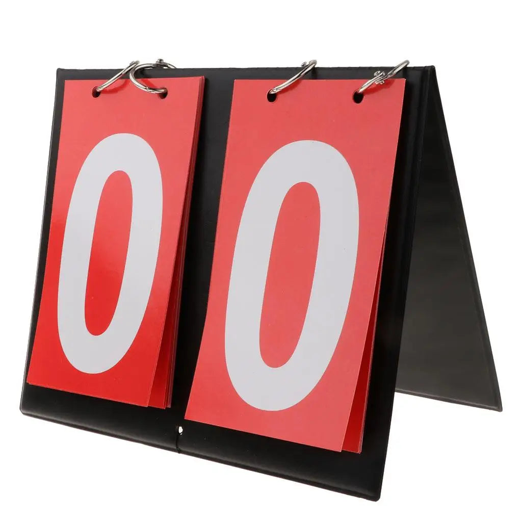 Sporting Goods 2 Digit Portable Table Top Scoreboard Indoor Outdoor Easy-Flip Basketball Football Basketball Scoreboard CB DROPSHIPPING