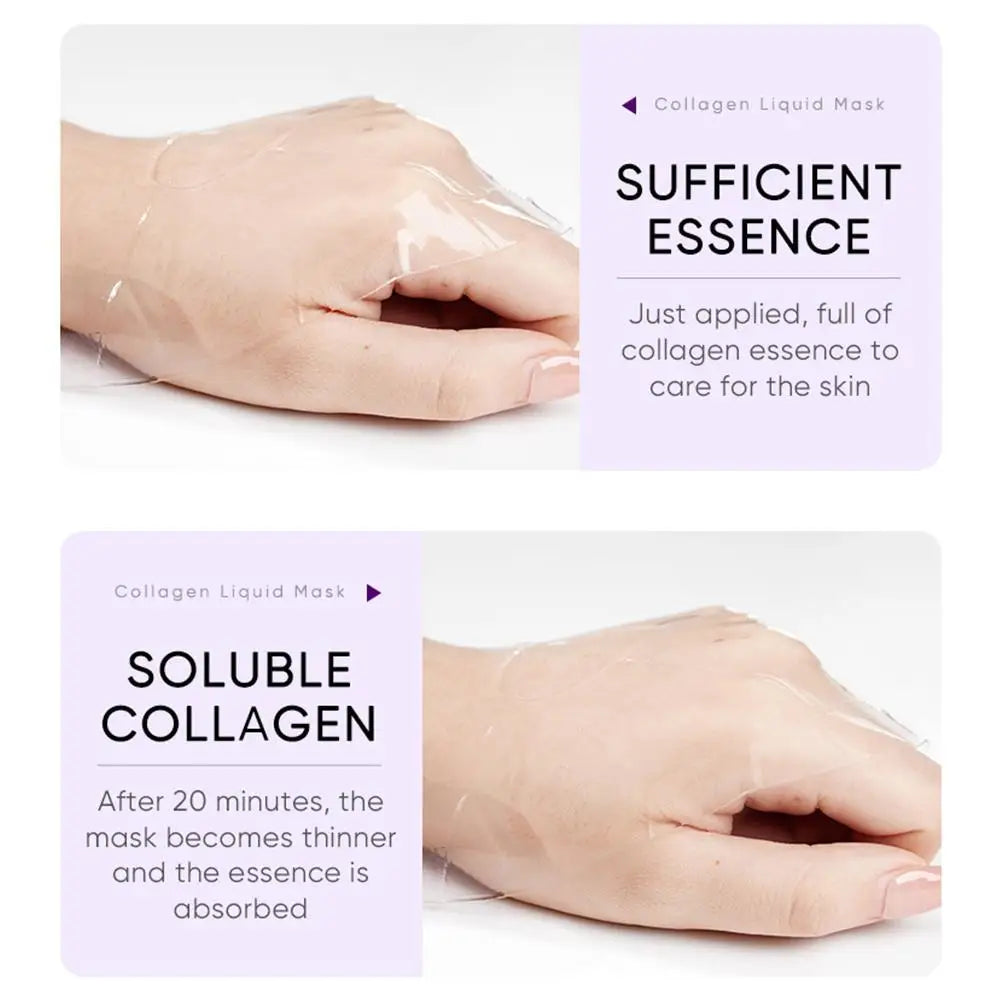 5pcs Hyaluronic Acid Collagen Face Mask skincare Moisturizing Hydrating Facial Masks Sheet Mask Skin Care