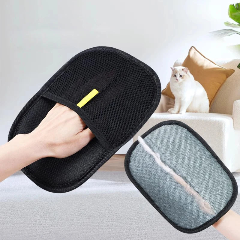 3pcs Pet Grooming Cleaning Glove Double-Sided Washing Dog Cat Glove Self Cleaning Hair Remover Massage Brush Cats Accessories CB DROPSHIPPING