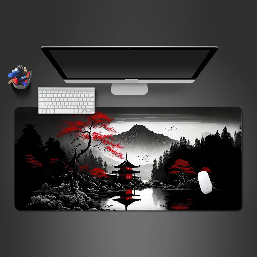 Mouse Pad Sakura Landscape Desk Accessories Mat Gamer Rug Xxl Keyboard Pad 1000X500x3MM Desk Mat Office Carpet Gaming Mouse Mats CB DROPSHIPPING
