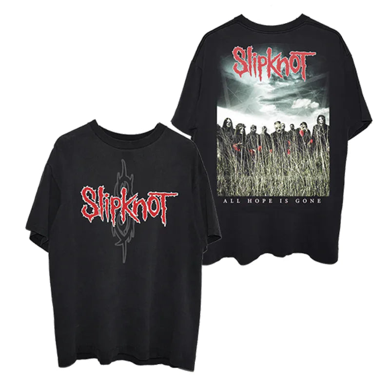Photo SLIPKNOT Gothic Style Band T-Shirt Cotton Graphic Tee Men Women Summer Streetwear Top