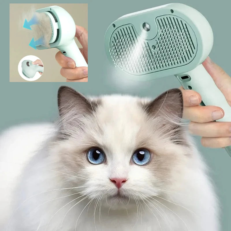 Spray Pet Hair Comb Pet Hair Remover Cleaning Brush Cats Grooming Dog Accessories Tools Dematting Water Mist Humidifier Comb CB DROPSHIPPING