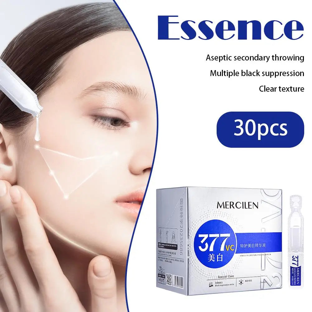 30Pcs Reduce Wrinkles Skin Base Essence Face Care Moisturizing Brighten Delicate Smooth Shrink Pores Face Serum Beauty Skincare