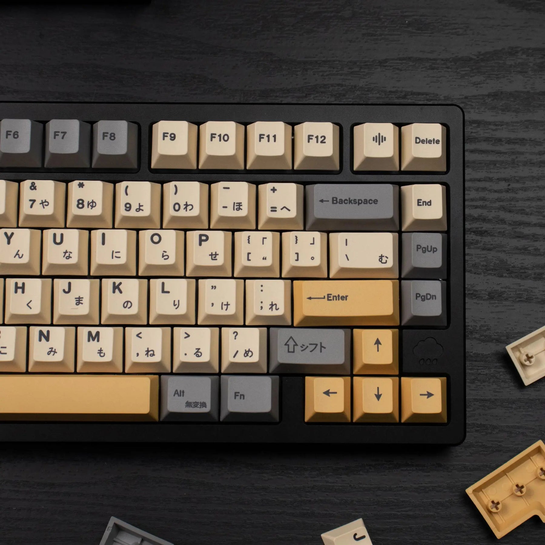 144 keys Desert keycaps Dye Sublimation Cherry PBT keycaps For 61/64/87/96/MX Mechanical Keyboard CB DROPSHIPPING
