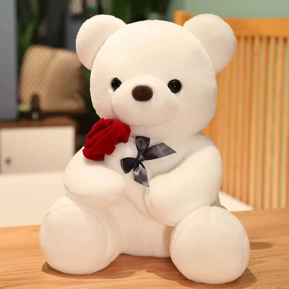 Graduation Gifts Stuffed Animal Rose Bear Flower Kawaii Hug Bear Cartoon 23cm Bear Home Decor