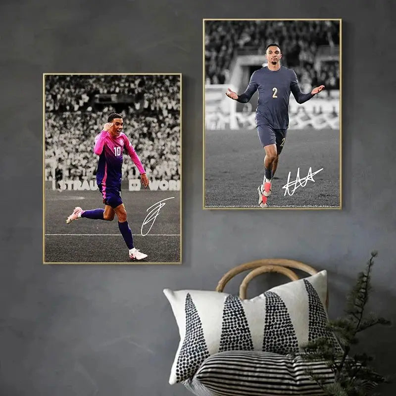 Soccer Sport Player Portrait Posters Print Football Play Picture Canvas Wall Painting Living Room Bedroom Home Decor CB DROPSHIPPING
